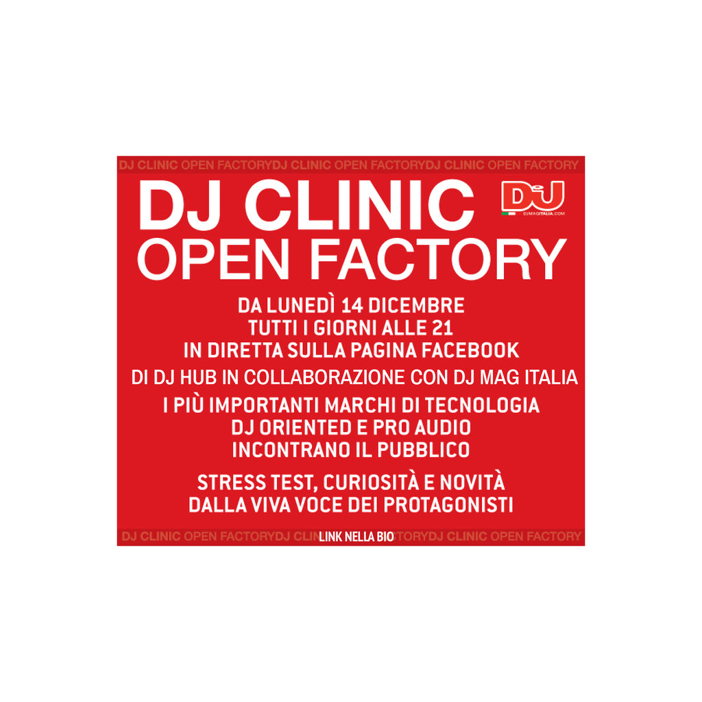 DJ CLINIC: la più importante dj convention italiana torna in sei appuntamenti on line