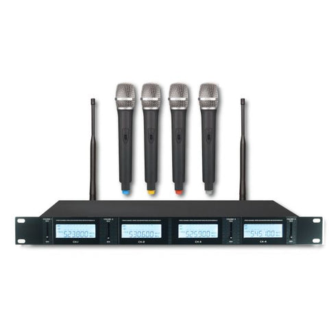 Renton UHF304 radiomicrofono con 4 palmari